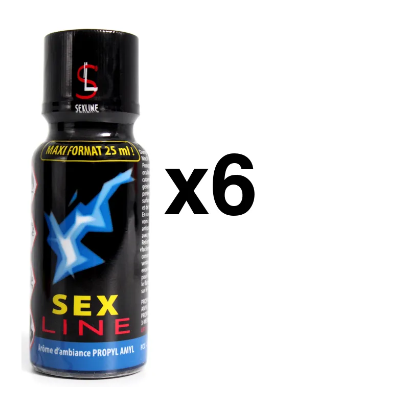 Sexline SEXLINE PROPYL AMYL Bleu 25ml x6